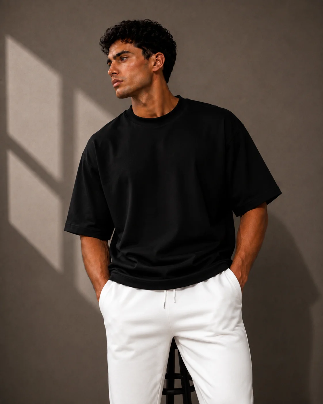 Black Oversized Tee 4
