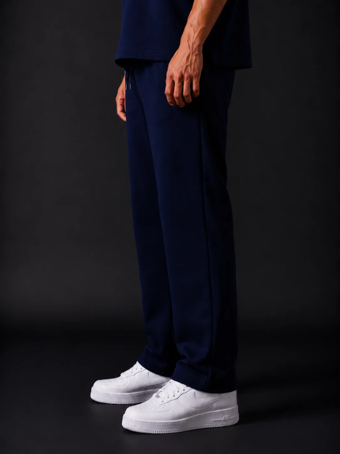 Navy Interlock Sweatpants 2