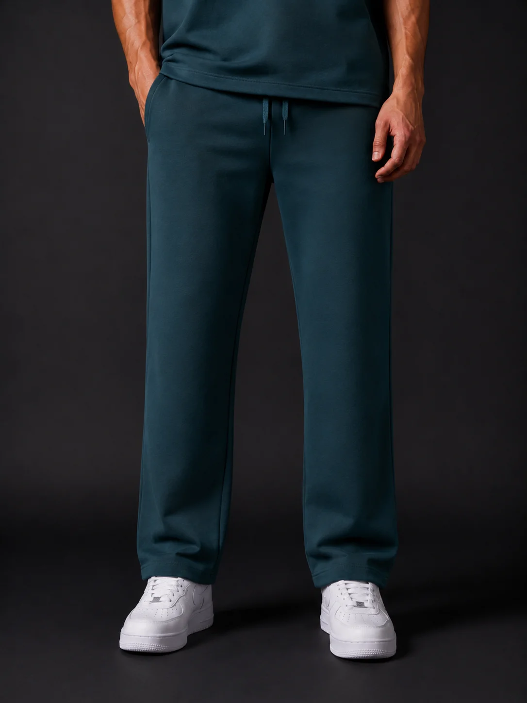 Petrol Interlock Sweatpants 3