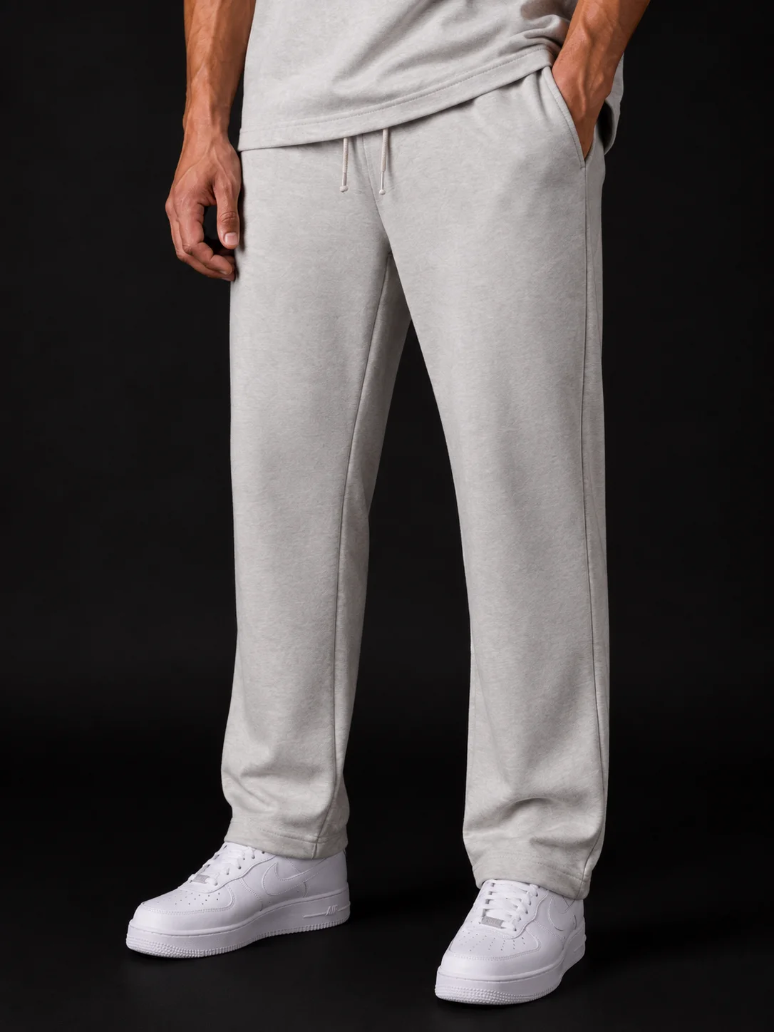 Gray Interlock Sweatpants 3