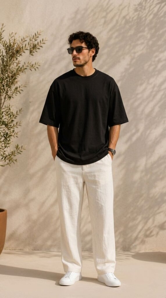 Black Oversized Tee 2