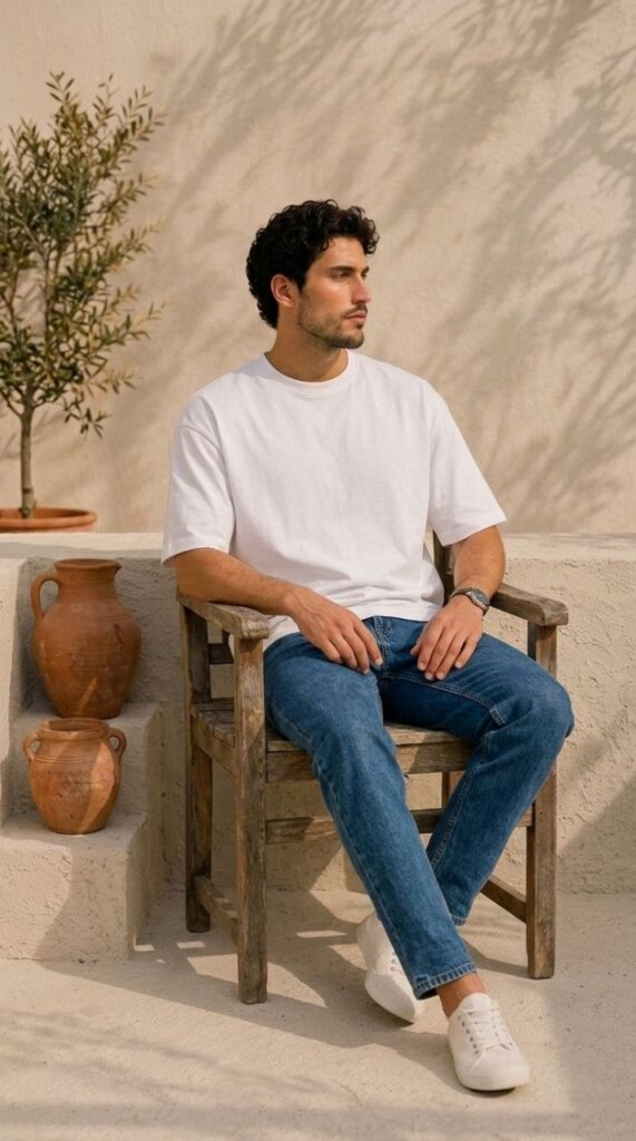 White Oversized Tee 5