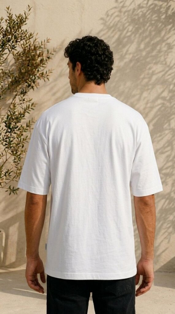 White Oversized Tee 4