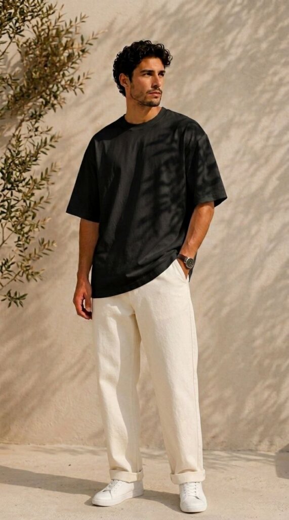 Black Oversized Tee 1