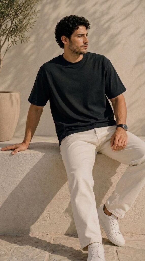 Black Oversized Tee 6