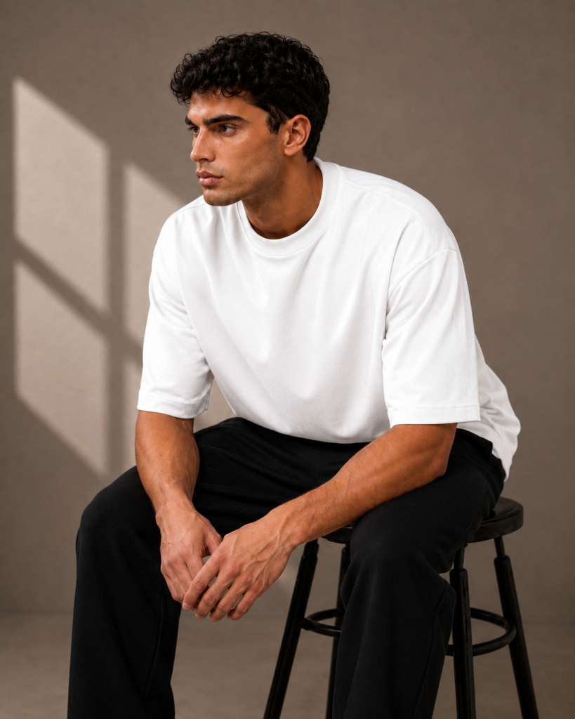 White Oversized Tee 4