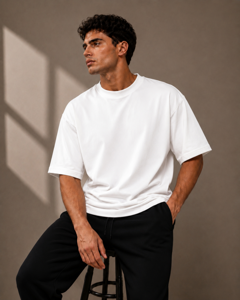 White Oversized Tee 5