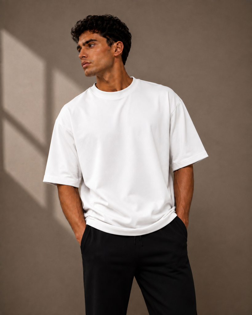White Oversized Tee 2