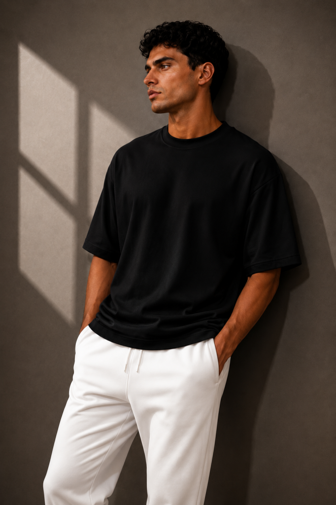 Black Oversized Tee 5