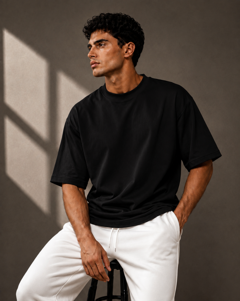 Black Oversized Tee 1