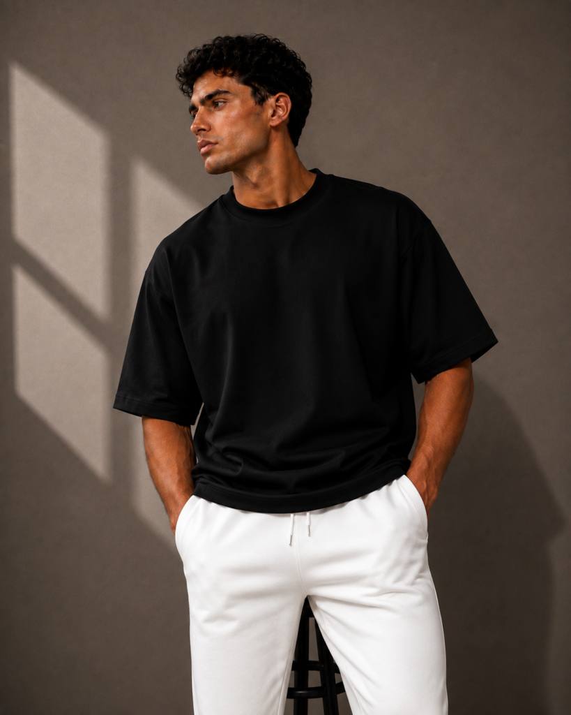 Black Oversized Tee 4