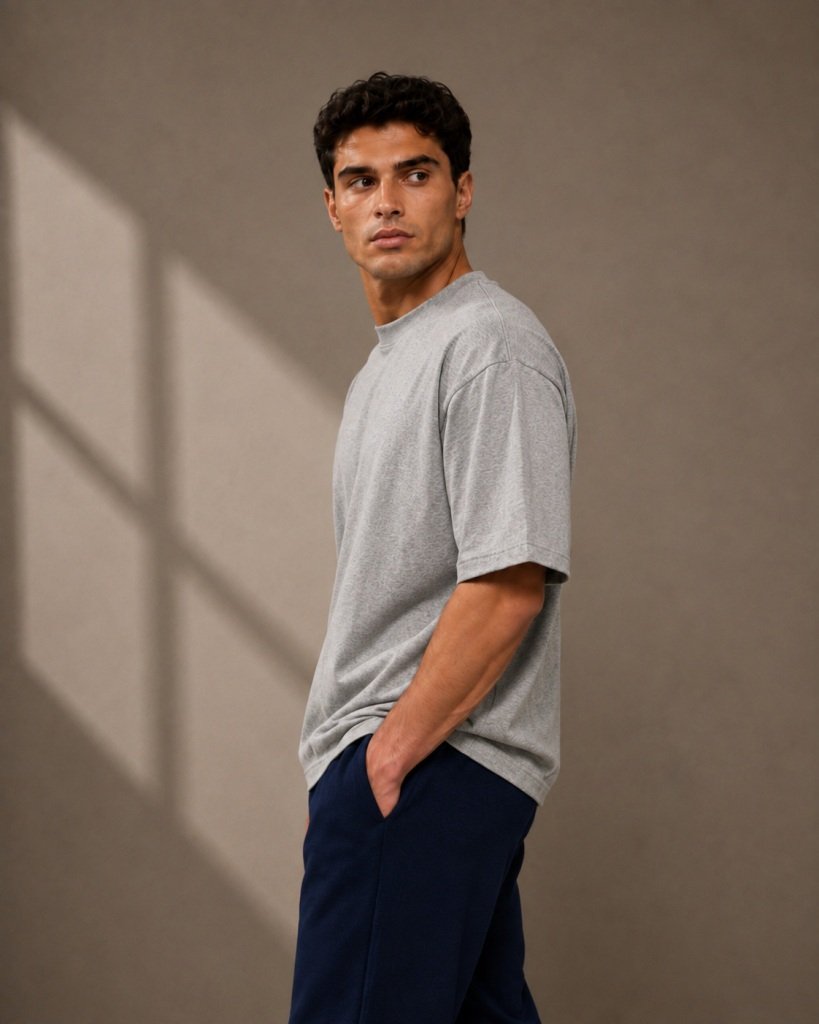 Gray Oversized Tee 5
