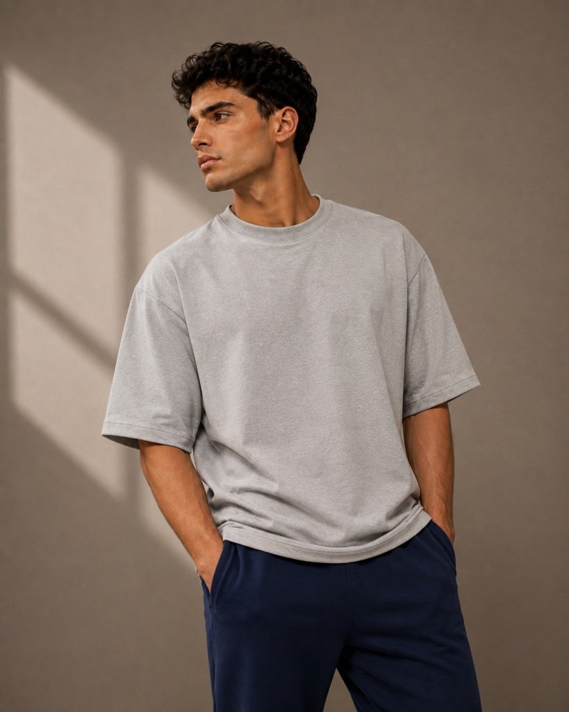 Gray Oversized Tee 4