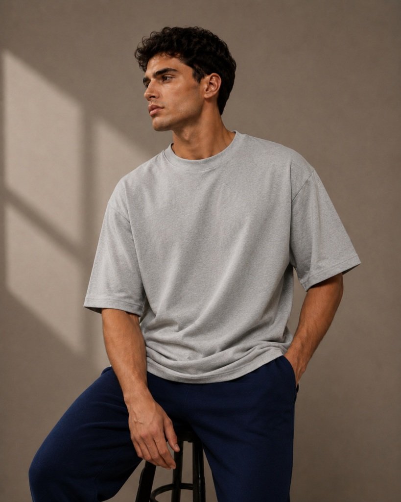 Gray Oversized Tee 3
